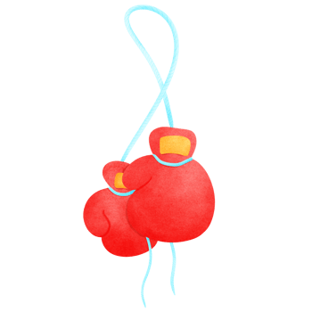 Red boxing gloves png