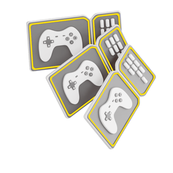 Esports Ticket 3d illustration png