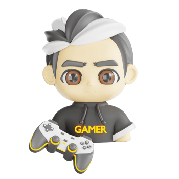 Gamer 3d illustration png