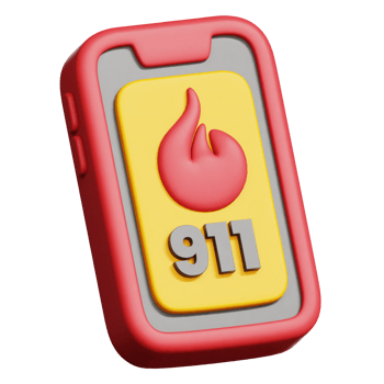 Emergency Call 3d illustration png