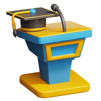 Lectern 3d illustration png