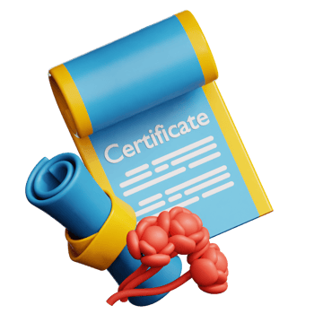 Certificate Scroll 3d illustration png