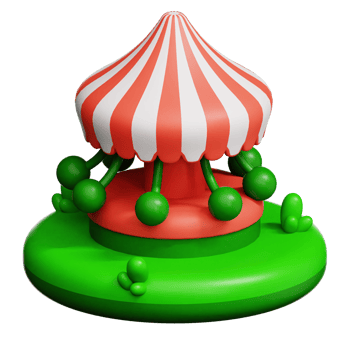 Amusement Park 3d illustration png