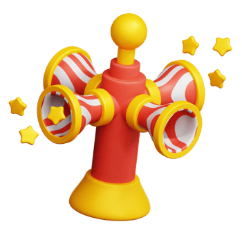 Carnival Speaker 3d illustration png