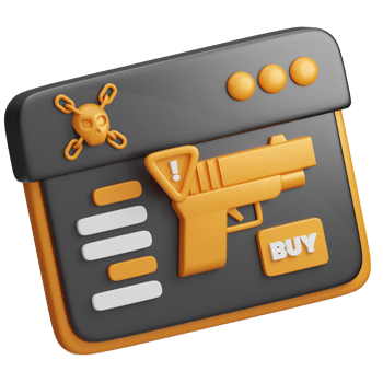 Illegal Weapon online shop 3d illustration png