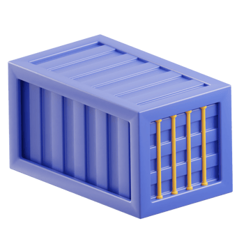 Container 3d illustration png