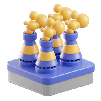 Power Plant 3d illustration png