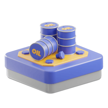 Oil Barrel 3d illustration png