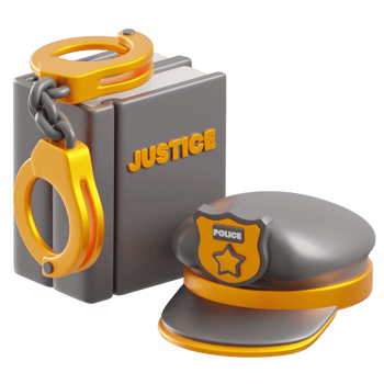 Justice 3d illustration png