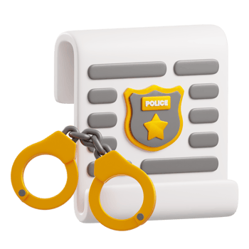 police documents 3d illustration png