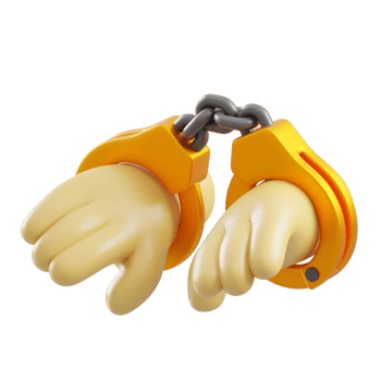 Hand Thief 3d illustration png