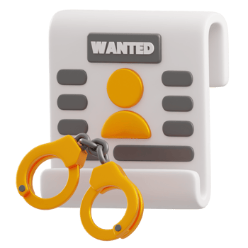 Wanted 3d illustration png