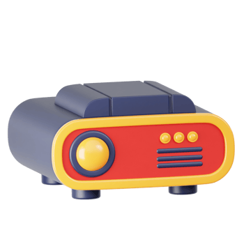 Movie Projector 3d illustration png