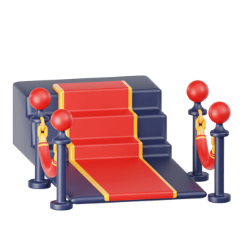 Red Carpet 3d illustration png