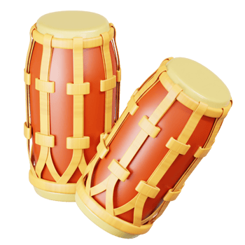 Gendang Panjang 3d illustration png
