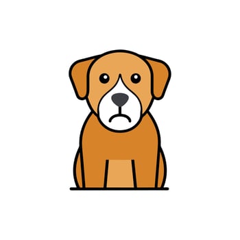 Boerboel dog cries icon illustration vector
