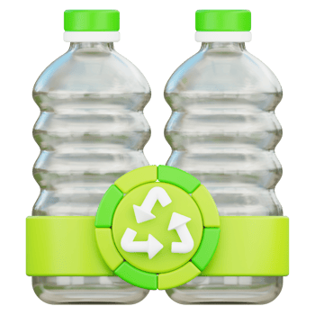 Plastic Recycling 3d illustration png