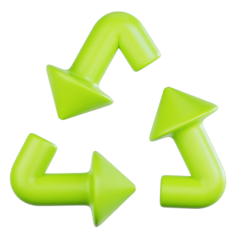 Recycle 3d illustration png