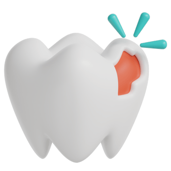 Cavity 3d illustration png