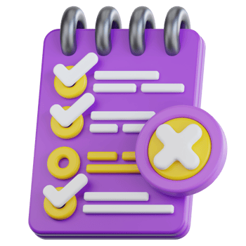 Task Not Found 3d illustration png
