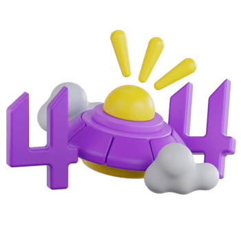 404 Error 3d illustration png