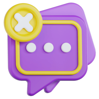 Empty Chat 3d illustration png