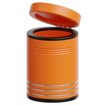 Garbage Can 3d illustration png