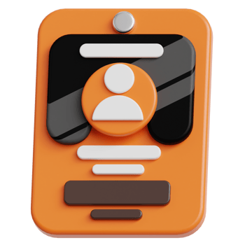 ID Card 3d illustration png