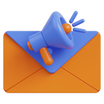 Mail Marketing 3d illustration png