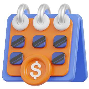 Subscription Time 3d illustration png