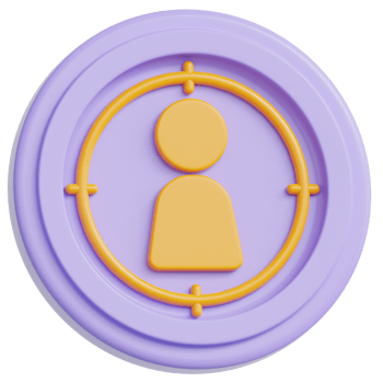 Audience Target 3d illustration png