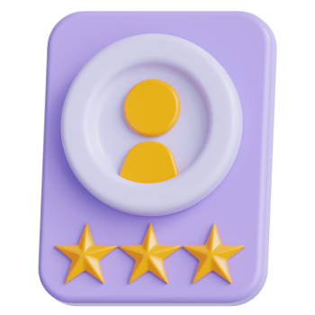 Customer Review 3d illustration png