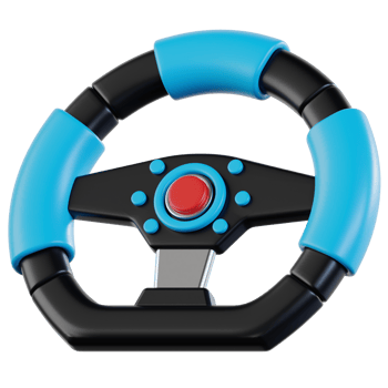 Steering Wheel 3d illustration png