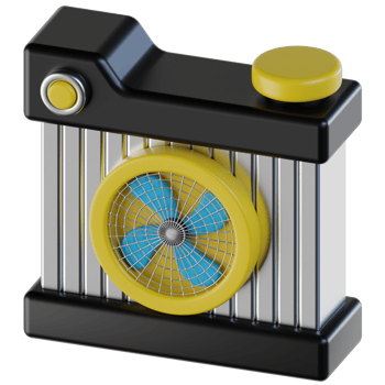 Radiator 3d illustration png