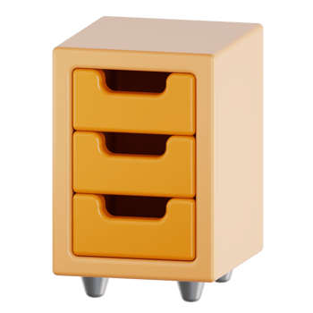 Drawer 3d illustration png