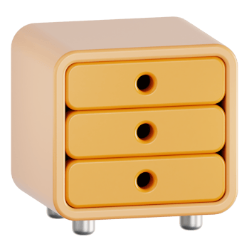 Night Stand 3d illustration png