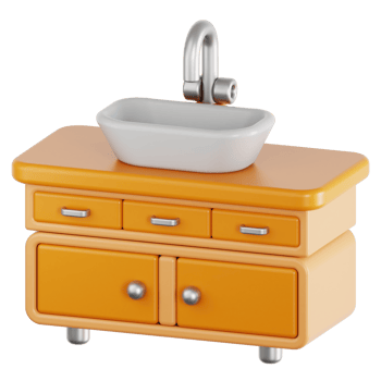 Wash Basin 3d illustration png