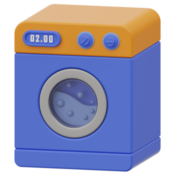 Laundry 3d illustration png