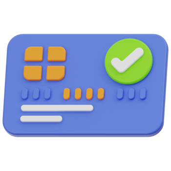 Debit Card 3d illustration png