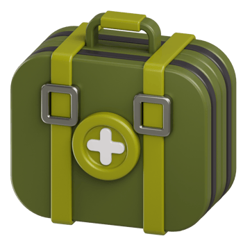 First Aid Kit 3d illustration png