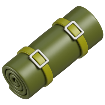 Sleeping Mat 3d illustration png