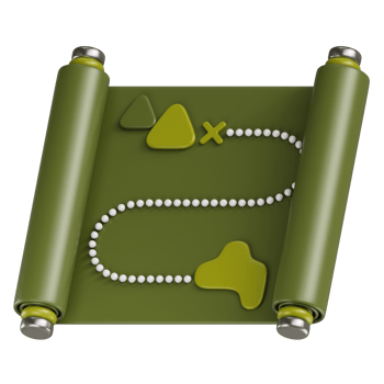 Maps Paper 3d illustration png