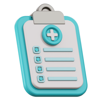 Medical Report 3d illustration png
