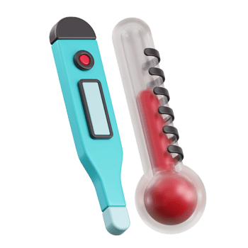 Thermometer 3d illustration png