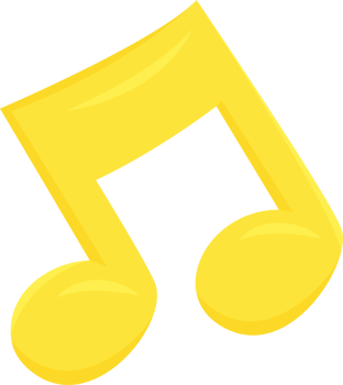 musical notes isolate cute happy illustration design png