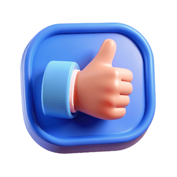 Like Button 3d Icon png