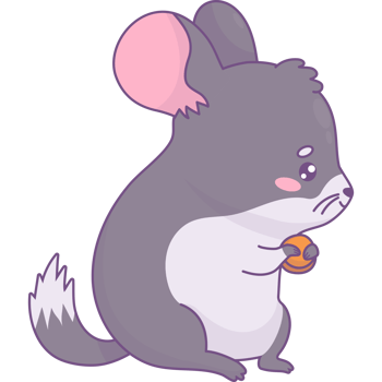 Cute a chinchilla png