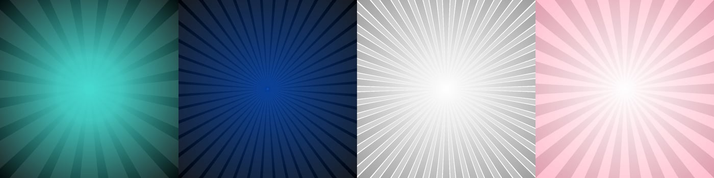 Abstract ray burst background collection vector