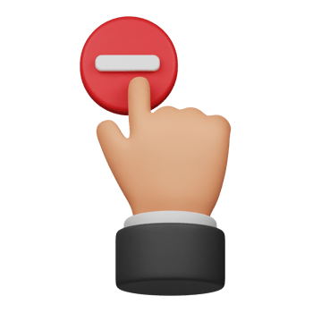 click minus button 3d icon png