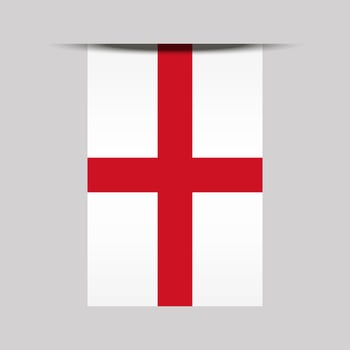 England Banner Flag Illustration vector